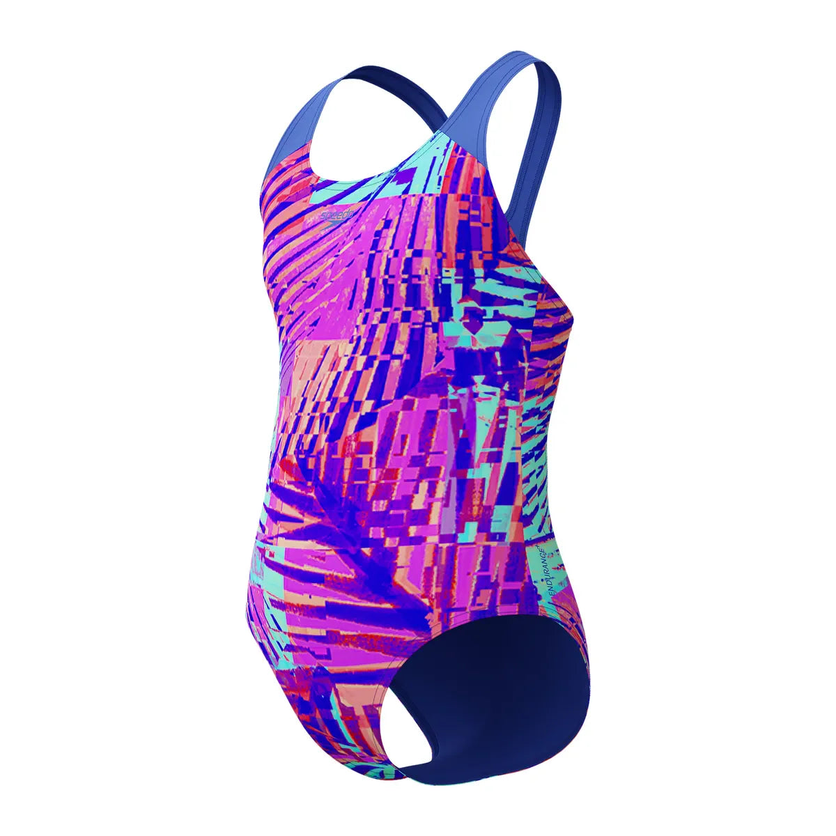 Speedo Girls Digital Allover Splashback Blue